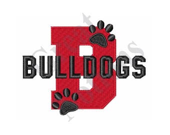 B Bulldogs - Machine Embroidery Design