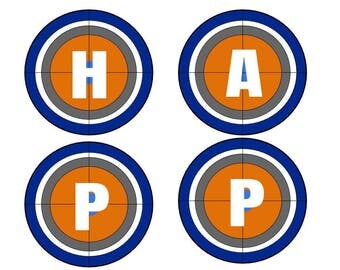 Nerf Happy Birthday Banner