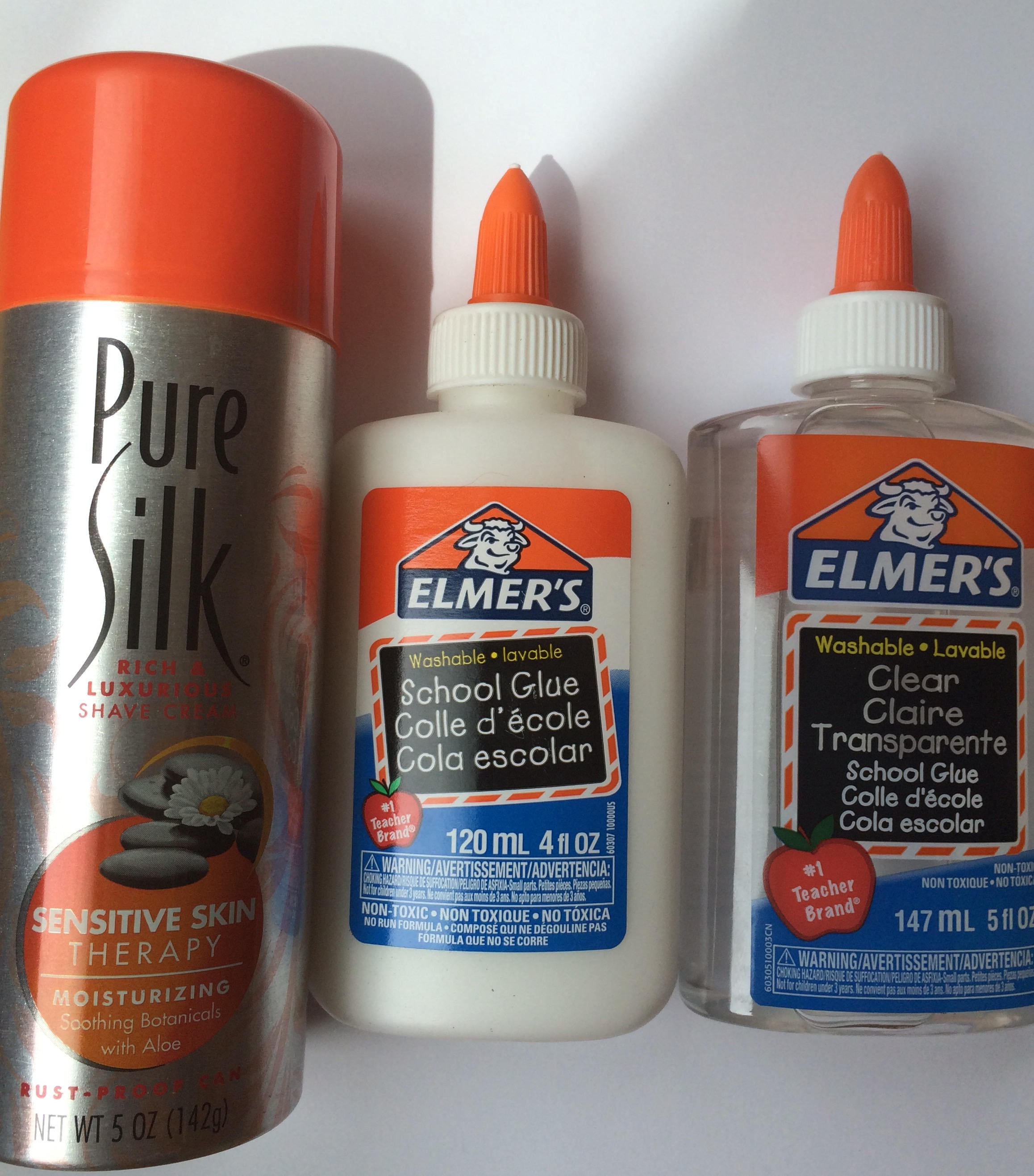 Shave cream 2 Elmers glue