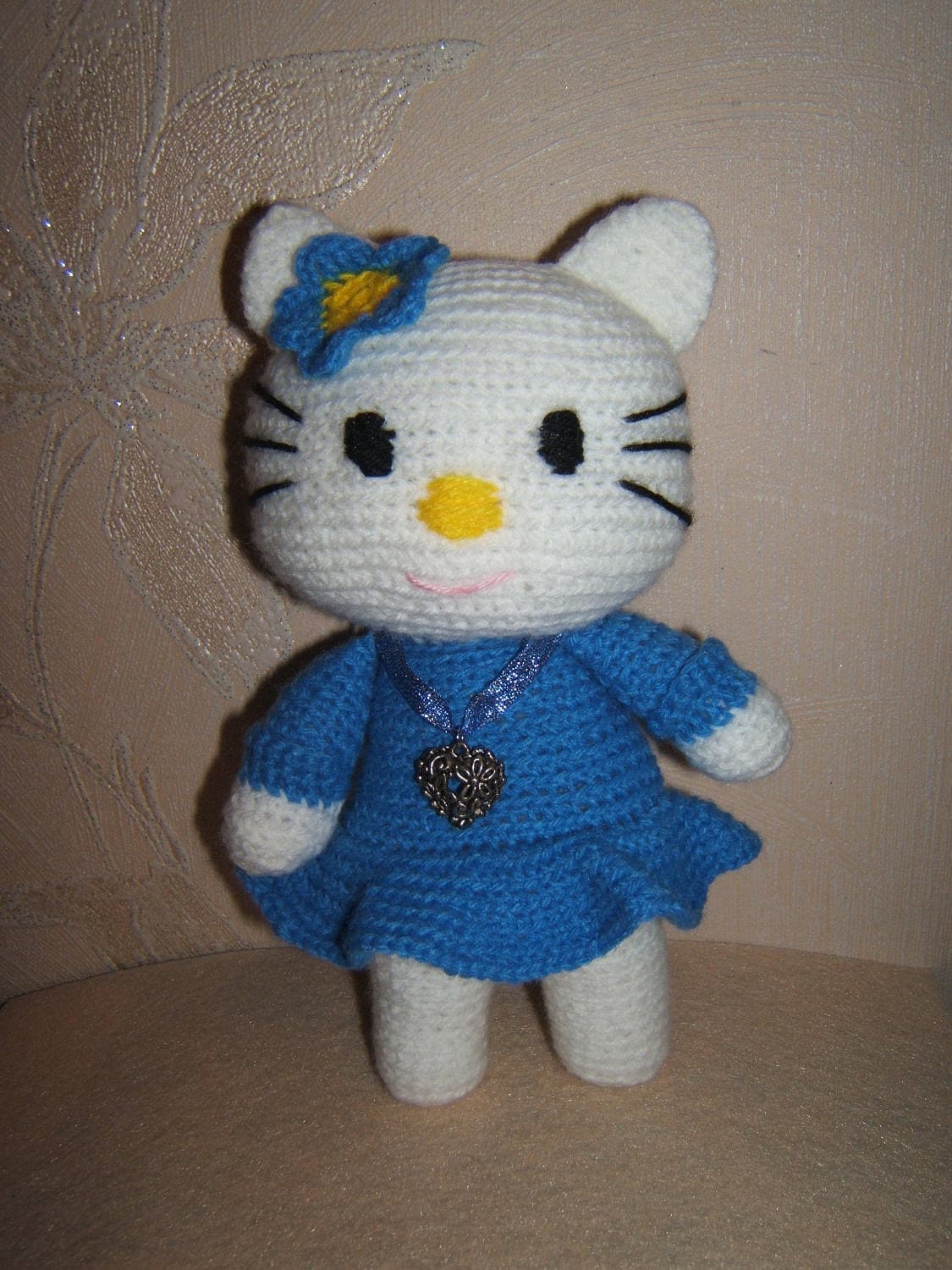 Hello Kitty a toy crocheted. Amigurumi Doll. Handmade. Gift