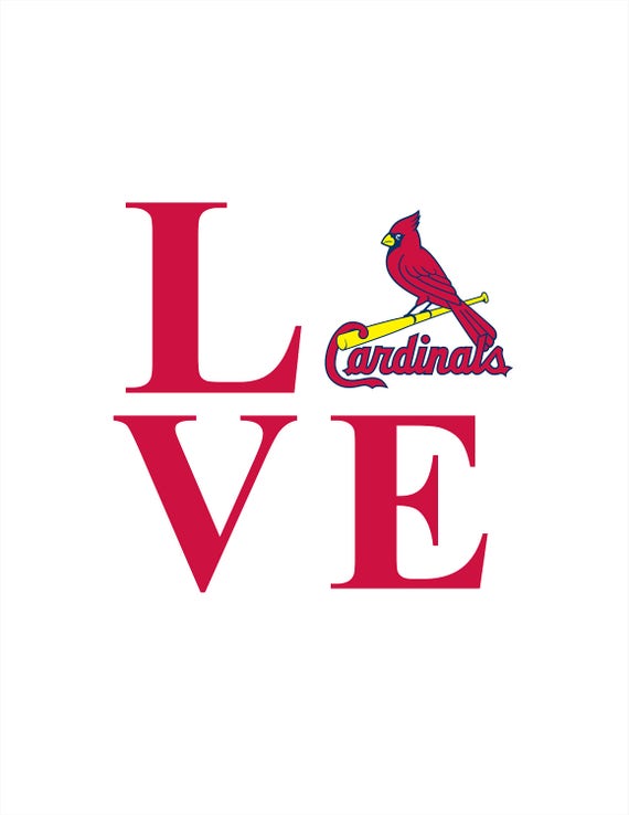 Download Love St Louis Cardinals Baseball INSTANT DOWNLOAD 1 dxf