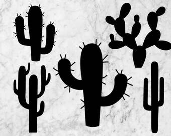 Cactus Svg Clipart, Cactus vector, dfx, svg, eps & png, cactus cutfiles, Cactus silhouette for cricut explore, Printable Cactus SVG, png.