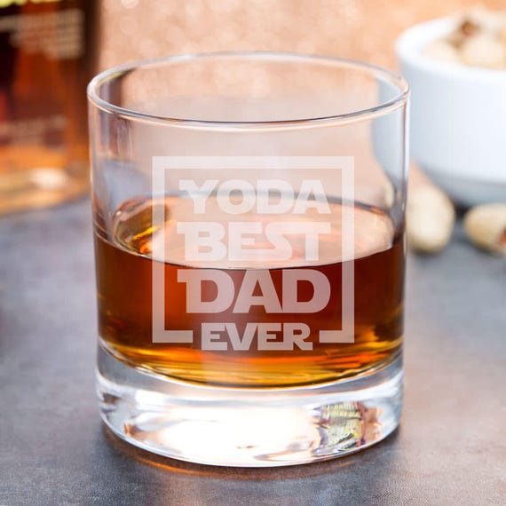 Father's Day Whiskey Glasses - Geek Fathers Day Gift For Dad  - Nerd Dad Gift Ideas - Nerd Dad Birthday Gifts - Geek Dad Birthday Gift