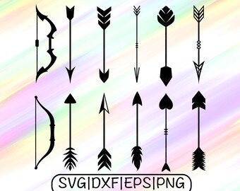 Tribal Arrows SVG File, Boho Arrows SVG File, Tribal Arrows Cricut, Boho Arrows Vector, Tribal Arrows Dxf, Boho Arrows Dxf, Arrows Cut File