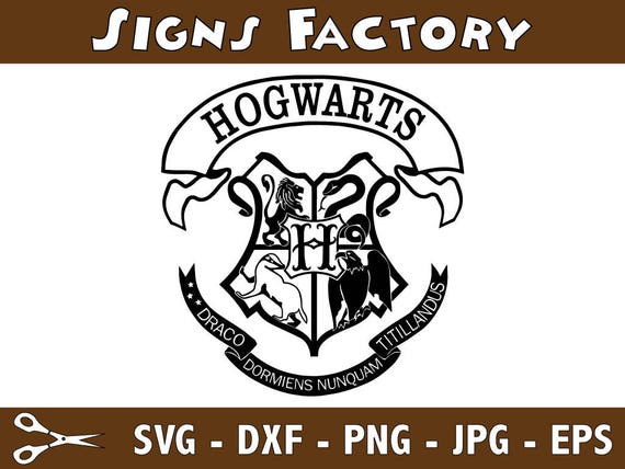 Download Harry Potter Hogwarts School Crest Graphics SVG Dxf EPS Png