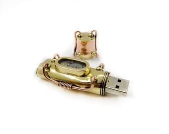 Steampunk flash drive 16 GB