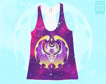 Pokemon Moon TANK TOP Lunala // All-Over Print // Pokemon Sun Moon // New Pokemon // Galaxy Stars // Mens & Womens Sizes // Gamer Gifts