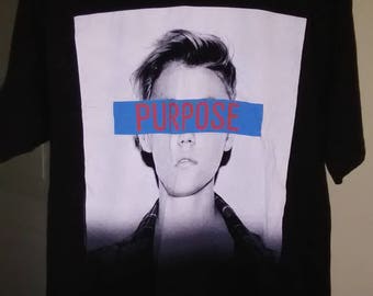 Justin Bieber PURPOSE T Shirt Men's Unisex Oversized Large