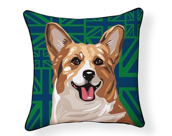 corgi easter pillow