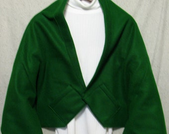 Medium Green Shawl, Bed Jacket, or Reading Shawl - Cold Office / Warm Shawl
