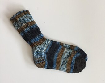 Multicolor blue striped knit socks US women's size 6 - 9