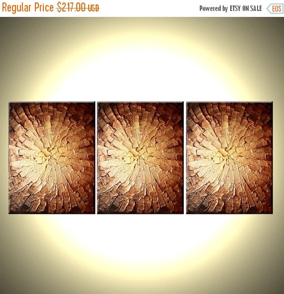 Original Abstract Gold Bronze Metallic Textured by Laffertyart