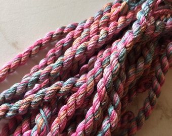Fine Hand Dyed Silks Threads & Fibers by TheThreadGatherer on Etsy
