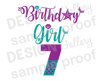 Download Seventh birthday svg | Etsy