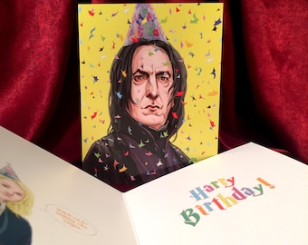 Severus Snape HARRY POTTER Birthday Card!