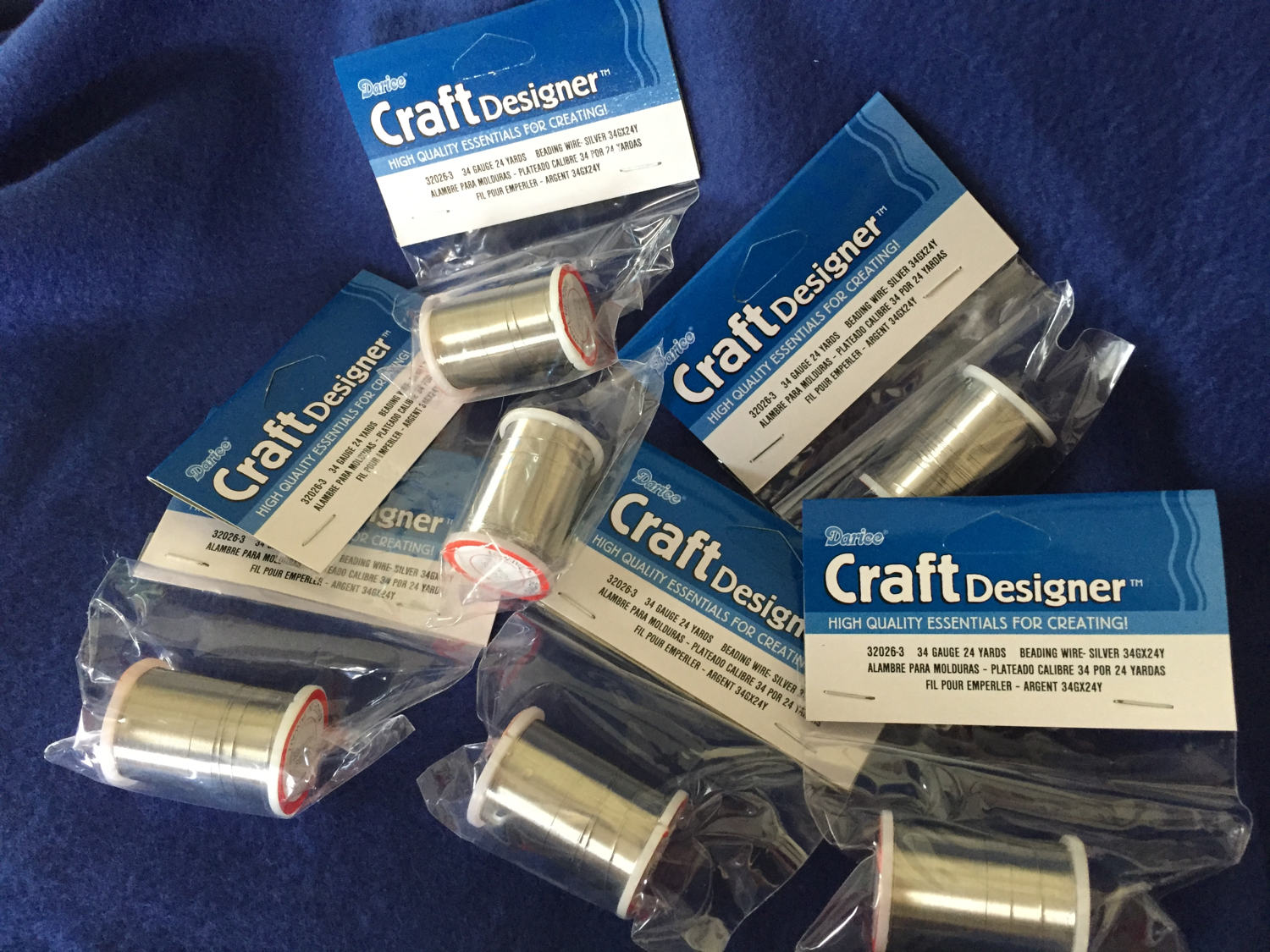 beading wire 34 gauge 24 yards silver from dianassewingstudio on Etsy