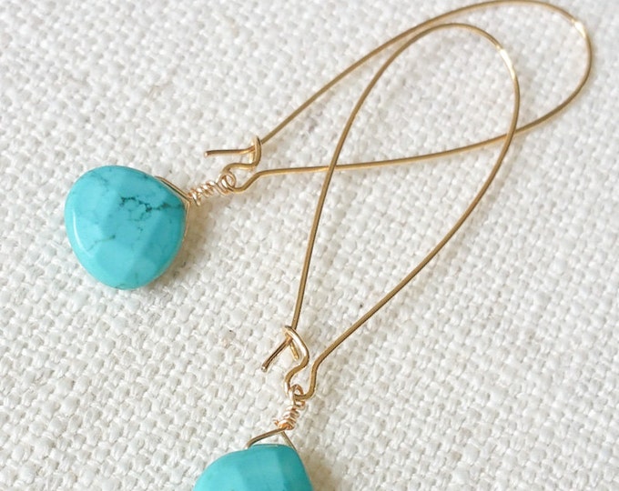 Gold Turquoise Hoop Earrings, Gold Turquoise Earrings, Turquoise Hoop Earrings, Turquoise Earrings, Turquoise Hoops, Hoop Earrings