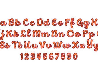 Calssy hand writing script applique Font machine embroidery applique designs, monogram, alphabet 2.5, 3, 4 inches BX and other formats