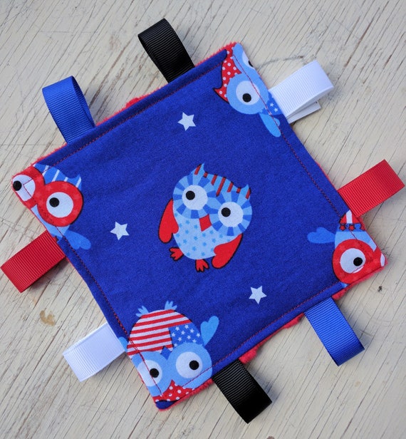 Fabric Crinkle Ribbon Toy Minky Crinkle Toy for babies