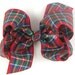 Red Plaid Hair Bow 4" - Tartan Classic Boutique Hairbow 4 Inch - Baby Toddler Girl Christmas Back to School Royal Stewart