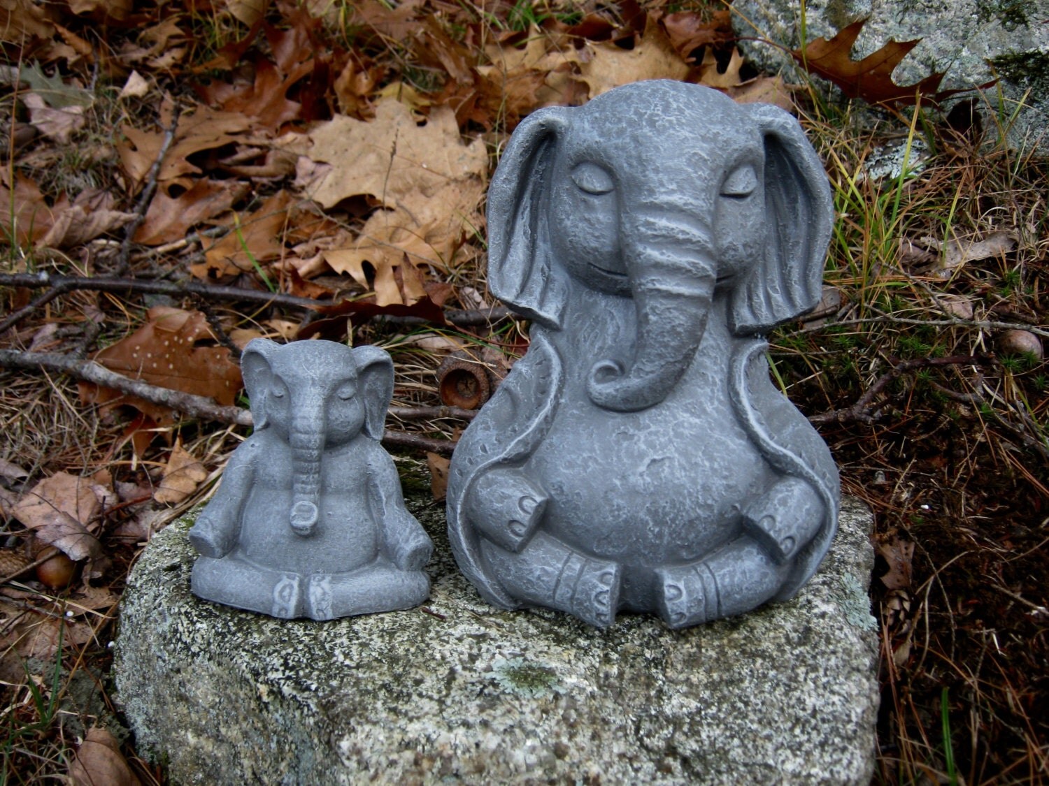 Elephant Statue Meditating Buddhist Elephant Buddha Altar