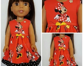 MINI LADY 17 MY ABC RED CALFSKIN