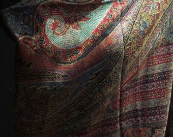 Nemesis Vintage Paisley Brocade Pashmina Scarf Wrap shawl