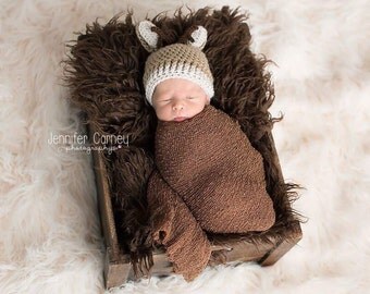 Crochet Deer Hat, Baby Deer Hat, Baby Boy Deer Hat, Baby Girl Deer Hat, Deer Hat, Deer Beanie, Newborn Deer Hat, Baby Deer Photography Prop