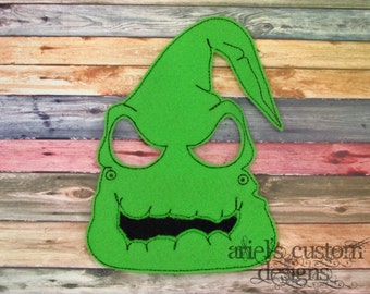 Oogie Boogie Mask - Nightmare Before Christmas Party - Felt Dress Up Masks - Birthday Party Favor Halloween