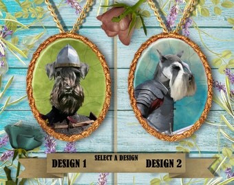 Miniature Schnauzer Jewelry. Schnauzer Pendant or Brooch. Schnauzer Necklace. Miniature Schnauzer Portrait. Custom Dog Jewelry.Handmade