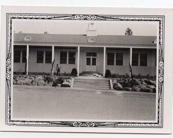Civilian Conservation Corps Administration Building Baird California Vintage Snapshot Black And White Photo