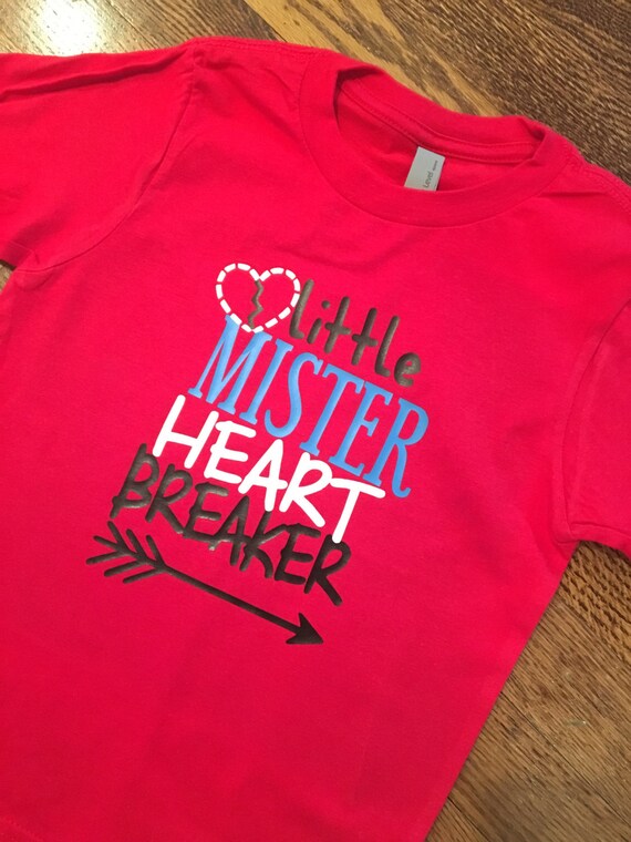 Little Mister Heart Breaker T-shirt boys Valentine's Day