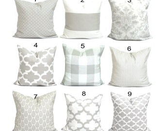 PILLOWS, Decorative Pillow, Throw Pillow, Accent Pillow, Couch Pillow, Gray Pillow. French Farmhouse Decor, Taupe Grey, Cushion, Neutral.cm