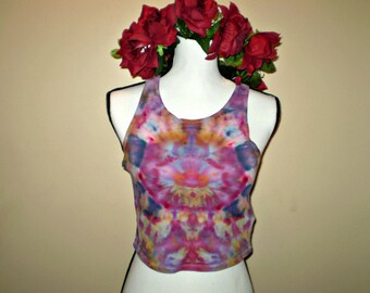 Tie Dye Crop Shirt Kaleidoscope