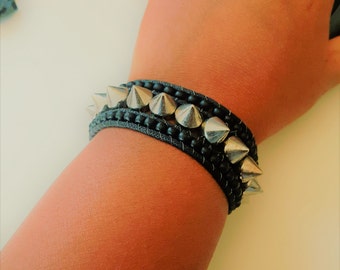 Unisex Bracelet, Teen Gift, His or Her Bracelet, Teen Jewelry, Spike bracelet, teen bracelet, Rocker jewelry, Spike Jewelry, Teen Rocker