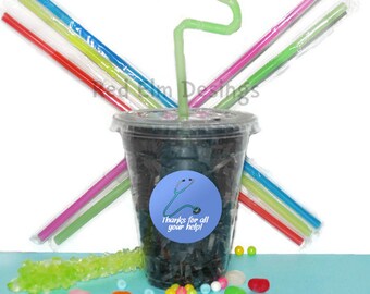 Nurse Party Cups, Nurse Cups, Kids Birthday Party Cups, 20 Cups, Hospital Kids Party Cups, Straws and Lids, 12 Ounce Cups