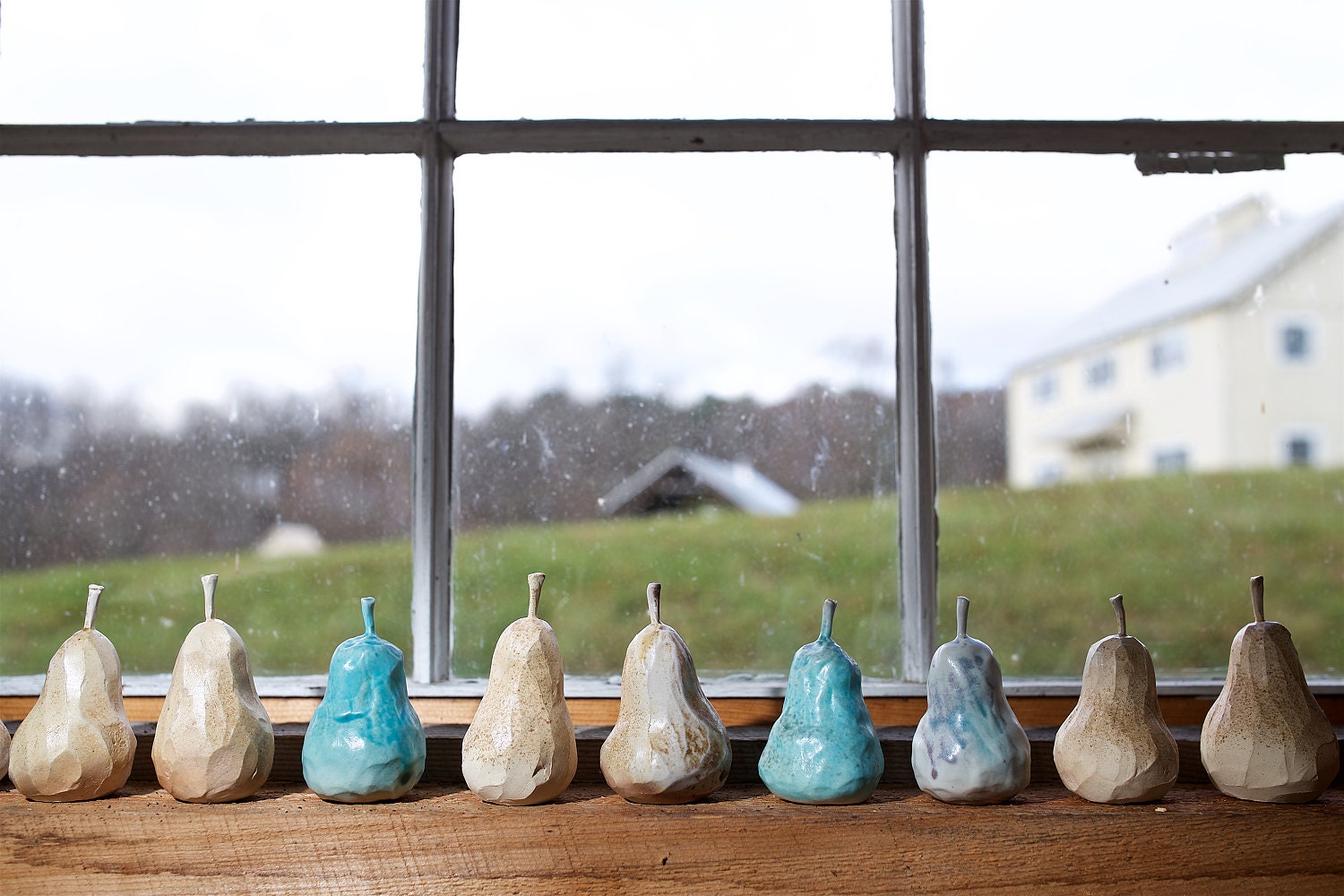 Ceramic pears