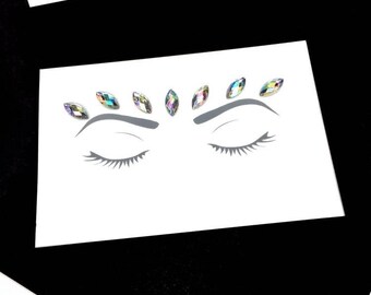 Iridescent Queen Face Gems