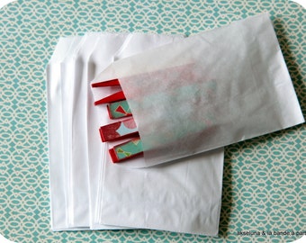 Pockets white / bags white (set of 100) gift pockets 8cm x 11,5cm favor bags,gift bags,wedding bags