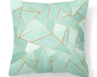 Cushion Cover Duck Egg Blue / Duck Egg Blue Cushion / Duck Egg Pillow / Duck Egg - 18'' (45cm) - Duck Egg and Copper