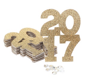 2017 Confetti Gold Glitter, 2017 Graduation Confetti, 2017 Confetti, Glitter Confetti, Confetti, Graduation Party Decoration, Class of 2017