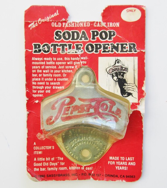 Vintage Starr X Pepsi Cola Bottle Opener Wall Mount Pepsi