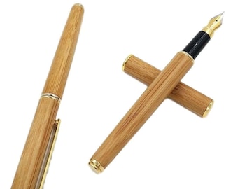 Personalized Luxury Bamboo Fountain Pen-Free engraving