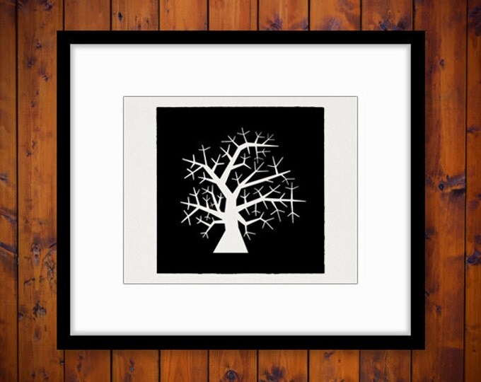 Digital Image Bare Tree Printable Illustration Download Graphic Vintage Clip Art Jpg Png Eps HQ 300dpi No.3382