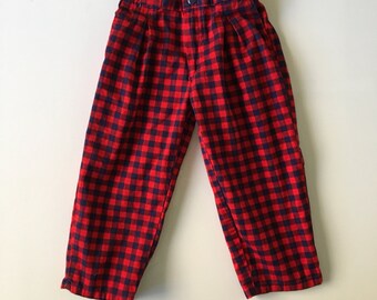 boys gingham pants
