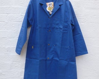 Vintage mens jacket blue coat work clothing 1990s clothes chore jacket Dr Martens overcoat mens gift vintage clothing mens work fashion coat