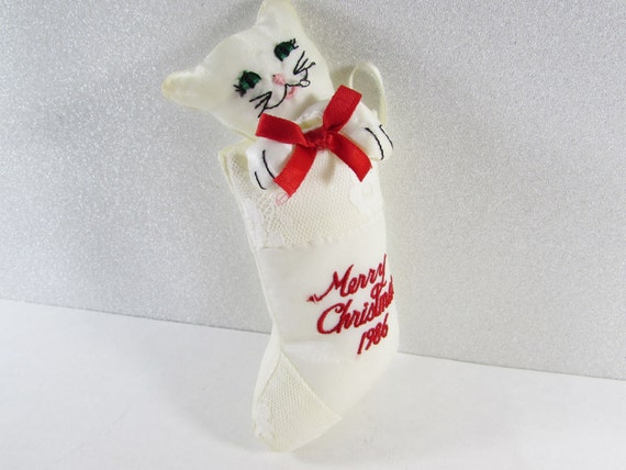 fancy feast cat 1986 christmas ornament fancy feast cat 1986 christmas ornament