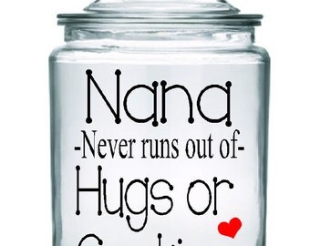 Personalized Family Cookie Jar Decal