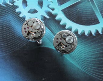 Jewelry steampunk man. Buttons headlines." Mechanisms"