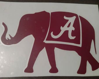 Alabama Crimson Tide Vinyl Decal, alabama sticker, Bama decal, Bama football decal